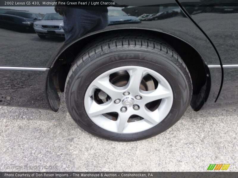 Midnight Pine Green Pearl / Light Charcoal 2002 Lexus GS 430