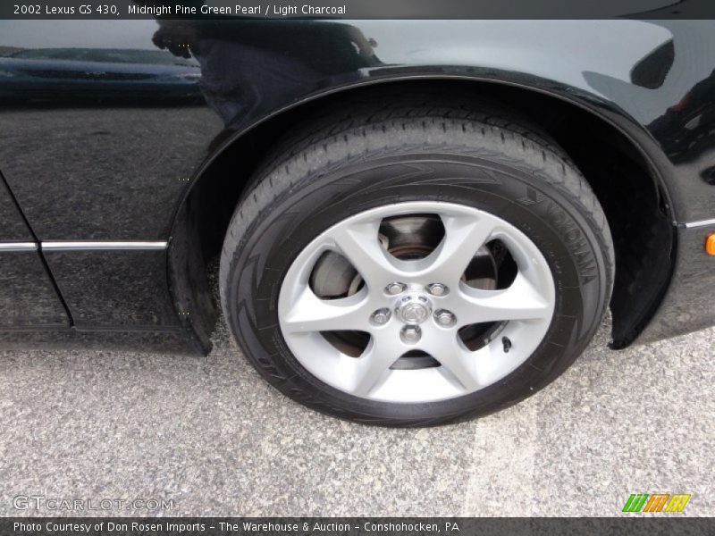Midnight Pine Green Pearl / Light Charcoal 2002 Lexus GS 430