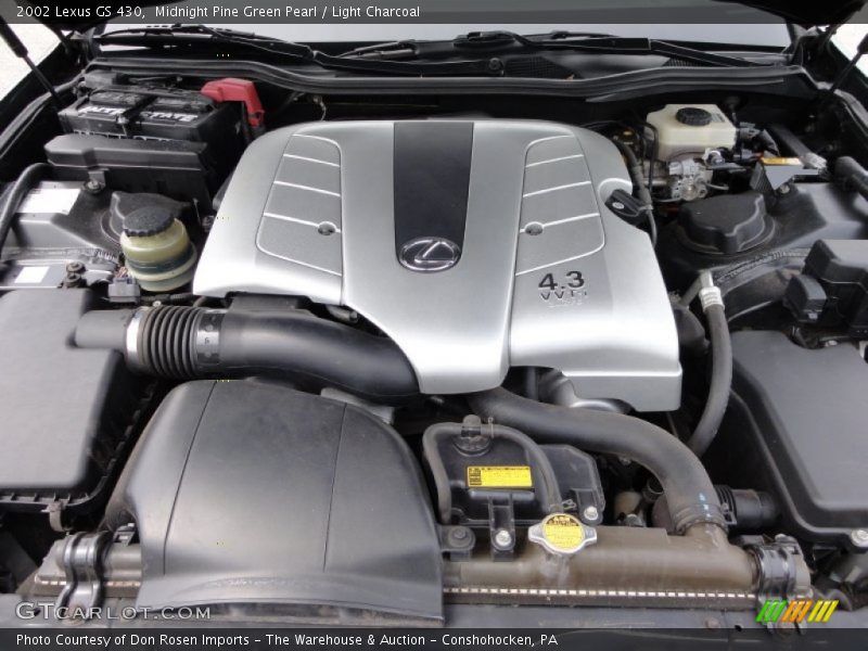 Midnight Pine Green Pearl / Light Charcoal 2002 Lexus GS 430