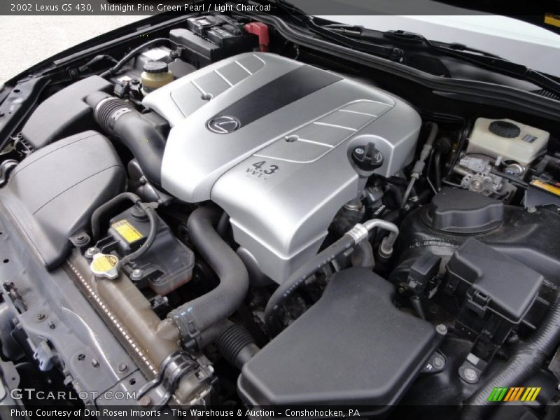 Midnight Pine Green Pearl / Light Charcoal 2002 Lexus GS 430