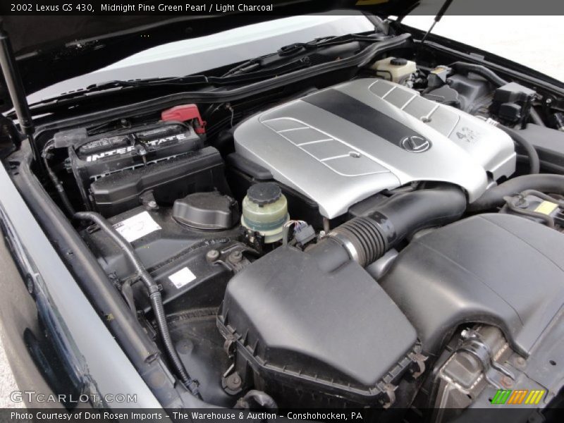 Midnight Pine Green Pearl / Light Charcoal 2002 Lexus GS 430
