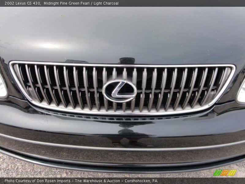 Midnight Pine Green Pearl / Light Charcoal 2002 Lexus GS 430