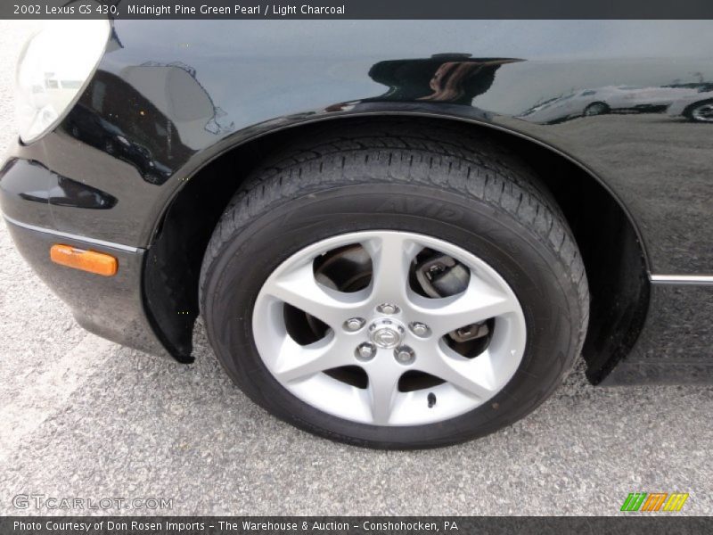 Midnight Pine Green Pearl / Light Charcoal 2002 Lexus GS 430