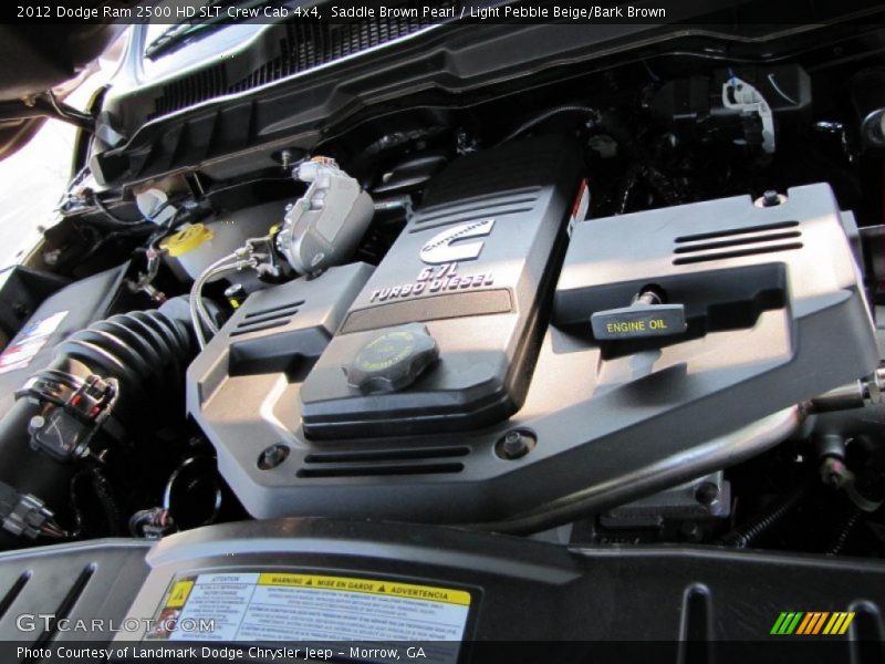  2012 Ram 2500 HD SLT Crew Cab 4x4 Engine - 6.7 Liter OHV 24-Valve Cummins VGT Turbo-Diesel Inline 6 Cylinder