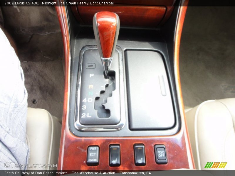 Midnight Pine Green Pearl / Light Charcoal 2002 Lexus GS 430