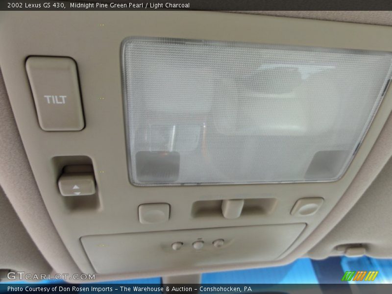 Midnight Pine Green Pearl / Light Charcoal 2002 Lexus GS 430