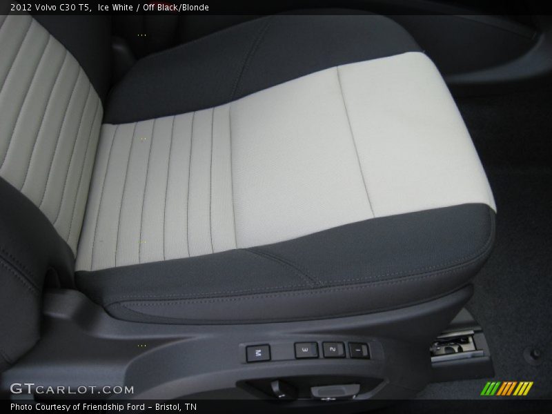 Ice White / Off Black/Blonde 2012 Volvo C30 T5