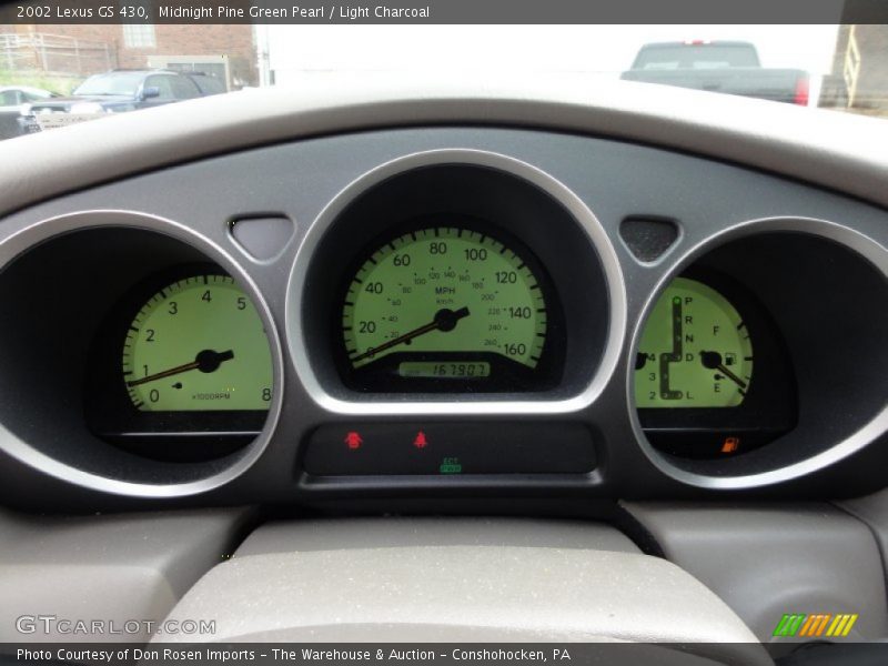 Midnight Pine Green Pearl / Light Charcoal 2002 Lexus GS 430