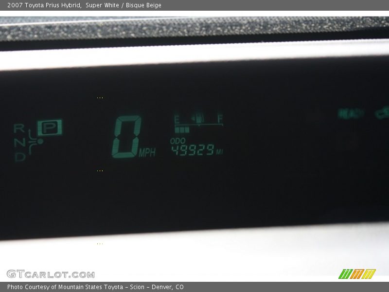 Super White / Bisque Beige 2007 Toyota Prius Hybrid