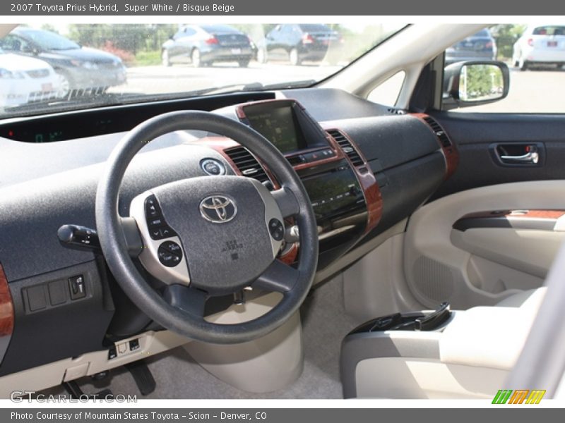 Super White / Bisque Beige 2007 Toyota Prius Hybrid
