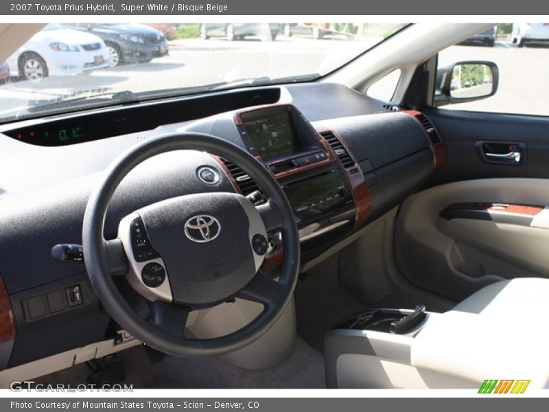 Super White / Bisque Beige 2007 Toyota Prius Hybrid