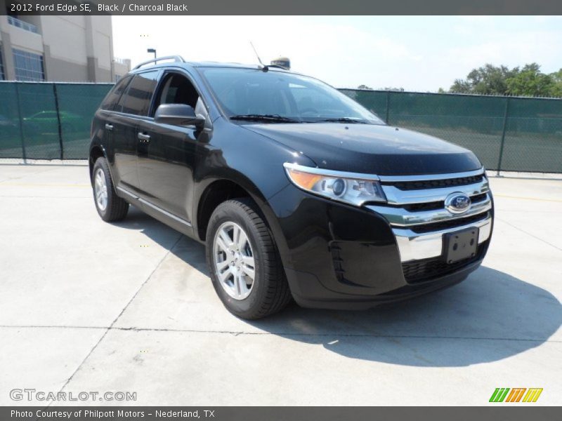 Black / Charcoal Black 2012 Ford Edge SE