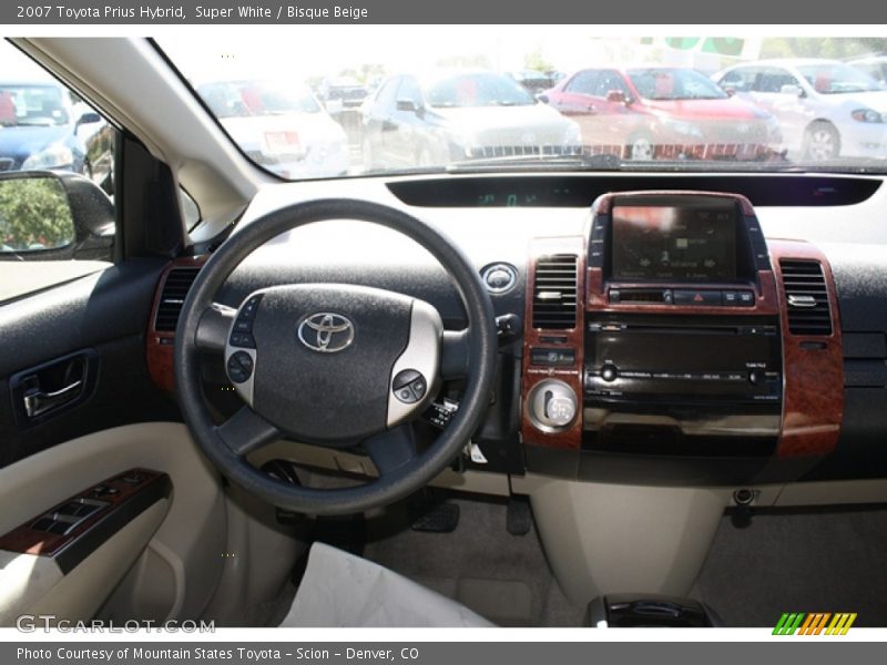 Super White / Bisque Beige 2007 Toyota Prius Hybrid