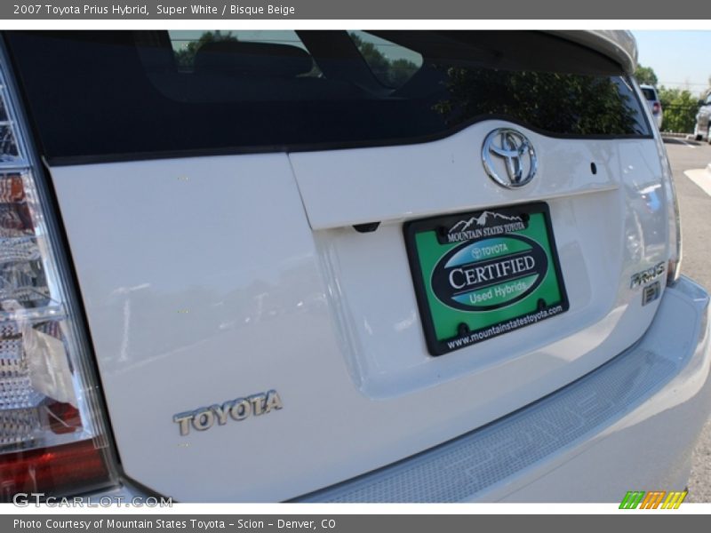 Super White / Bisque Beige 2007 Toyota Prius Hybrid