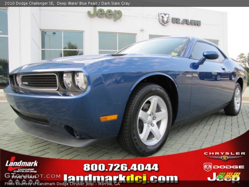 Deep Water Blue Pearl / Dark Slate Gray 2010 Dodge Challenger SE