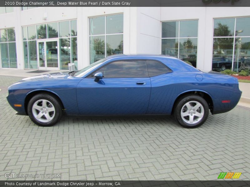 Deep Water Blue Pearl / Dark Slate Gray 2010 Dodge Challenger SE