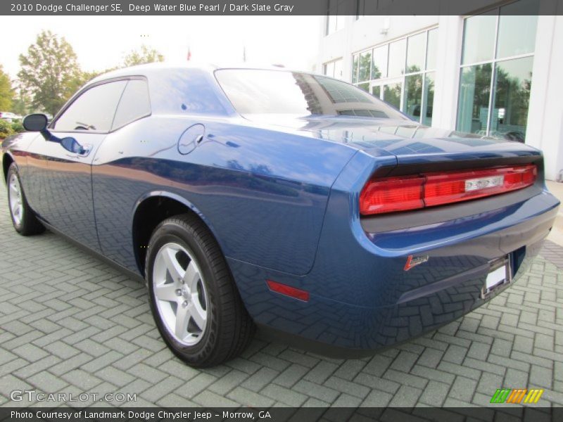 Deep Water Blue Pearl / Dark Slate Gray 2010 Dodge Challenger SE