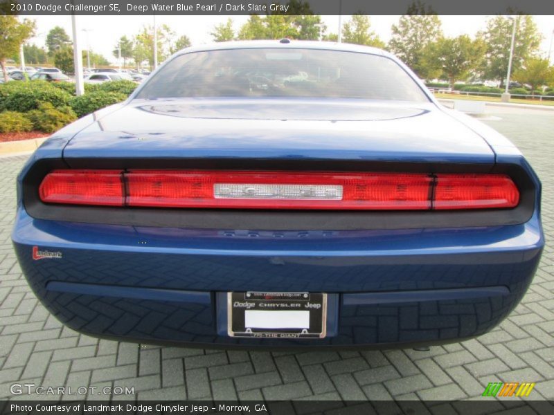 Deep Water Blue Pearl / Dark Slate Gray 2010 Dodge Challenger SE
