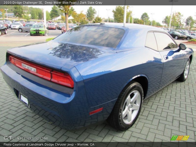 Deep Water Blue Pearl / Dark Slate Gray 2010 Dodge Challenger SE