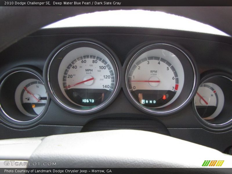 Deep Water Blue Pearl / Dark Slate Gray 2010 Dodge Challenger SE