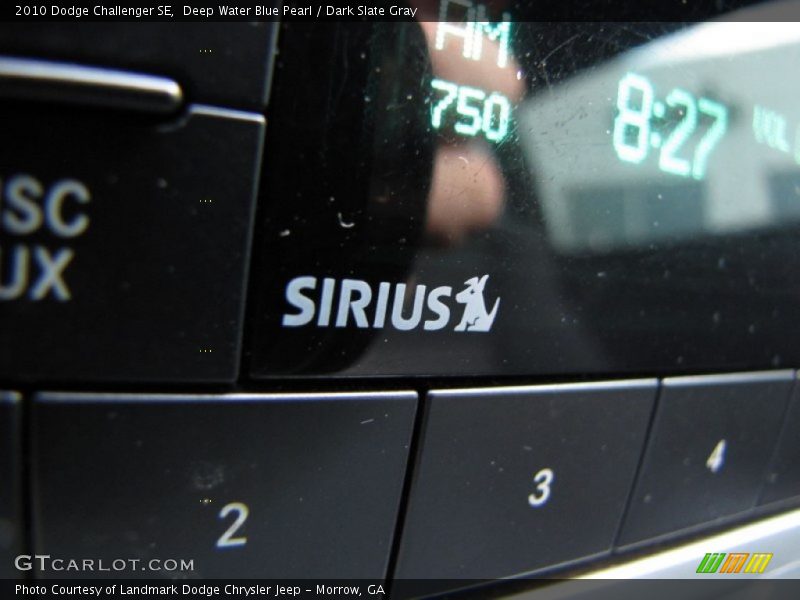 Deep Water Blue Pearl / Dark Slate Gray 2010 Dodge Challenger SE