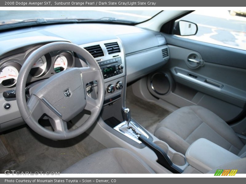 Sunburst Orange Pearl / Dark Slate Gray/Light Slate Gray 2008 Dodge Avenger SXT