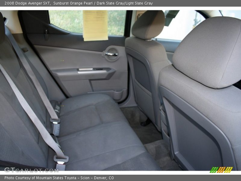 Sunburst Orange Pearl / Dark Slate Gray/Light Slate Gray 2008 Dodge Avenger SXT