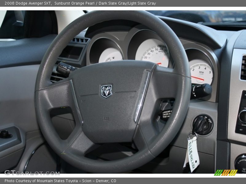 Sunburst Orange Pearl / Dark Slate Gray/Light Slate Gray 2008 Dodge Avenger SXT