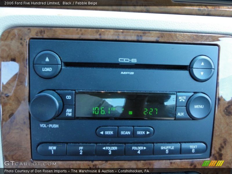 Audio System of 2006 Five Hundred Limited
