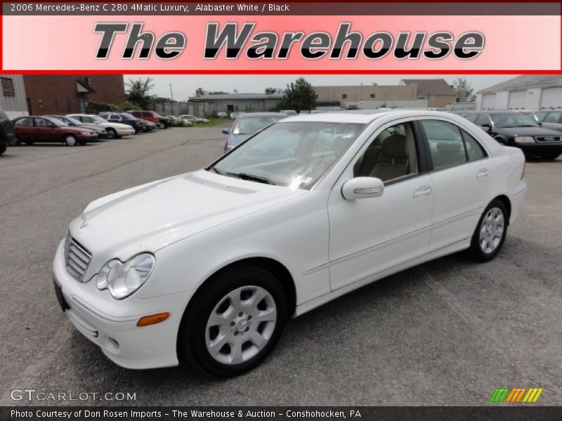 Alabaster White / Black 2006 Mercedes-Benz C 280 4Matic Luxury