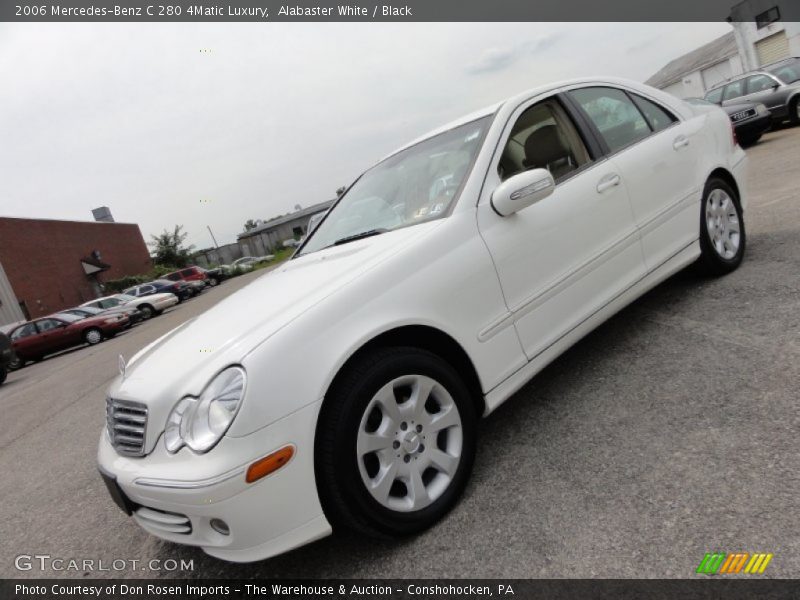 Alabaster White / Black 2006 Mercedes-Benz C 280 4Matic Luxury