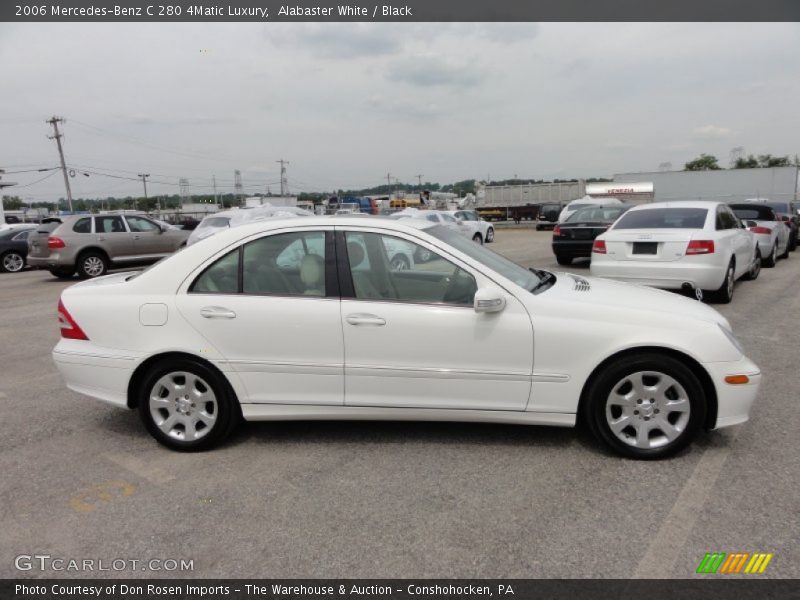 Alabaster White / Black 2006 Mercedes-Benz C 280 4Matic Luxury