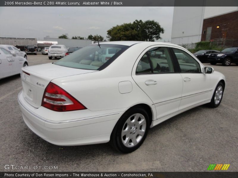 Alabaster White / Black 2006 Mercedes-Benz C 280 4Matic Luxury