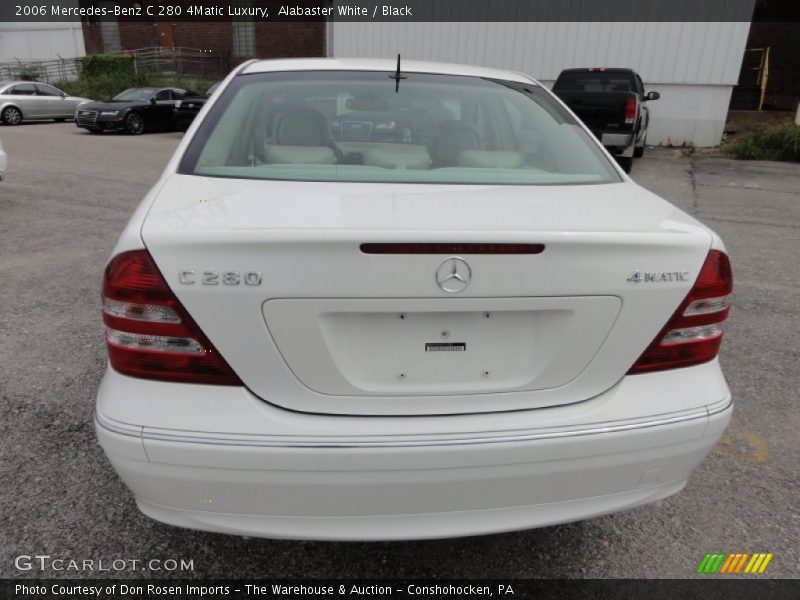 Alabaster White / Black 2006 Mercedes-Benz C 280 4Matic Luxury
