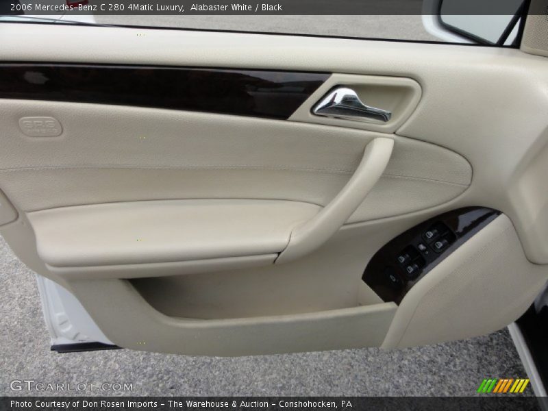 Alabaster White / Black 2006 Mercedes-Benz C 280 4Matic Luxury