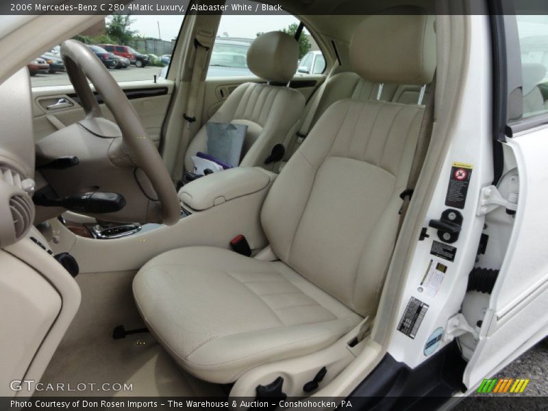 Alabaster White / Black 2006 Mercedes-Benz C 280 4Matic Luxury