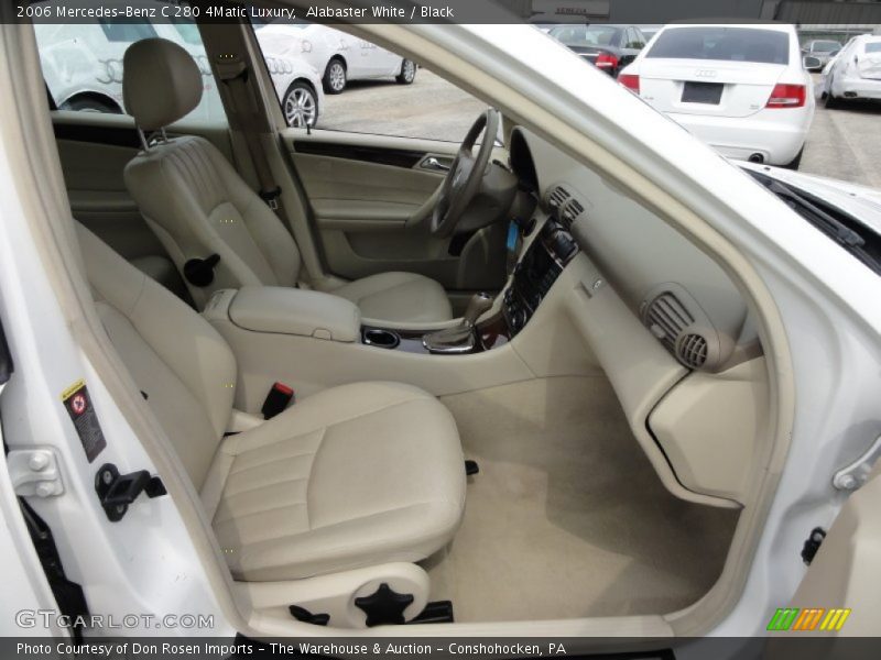 Alabaster White / Black 2006 Mercedes-Benz C 280 4Matic Luxury