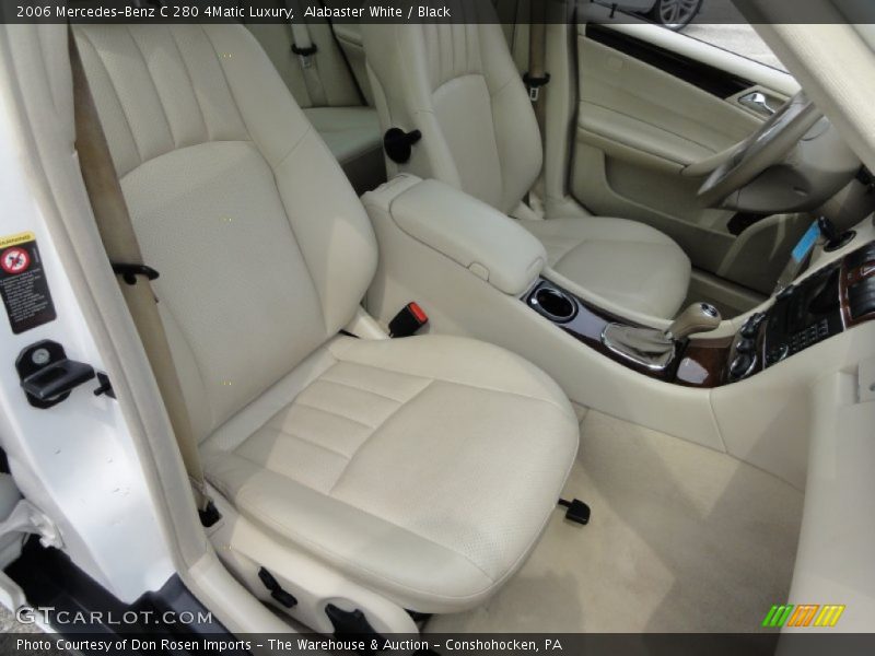 Alabaster White / Black 2006 Mercedes-Benz C 280 4Matic Luxury