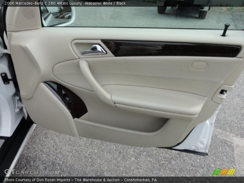 Alabaster White / Black 2006 Mercedes-Benz C 280 4Matic Luxury