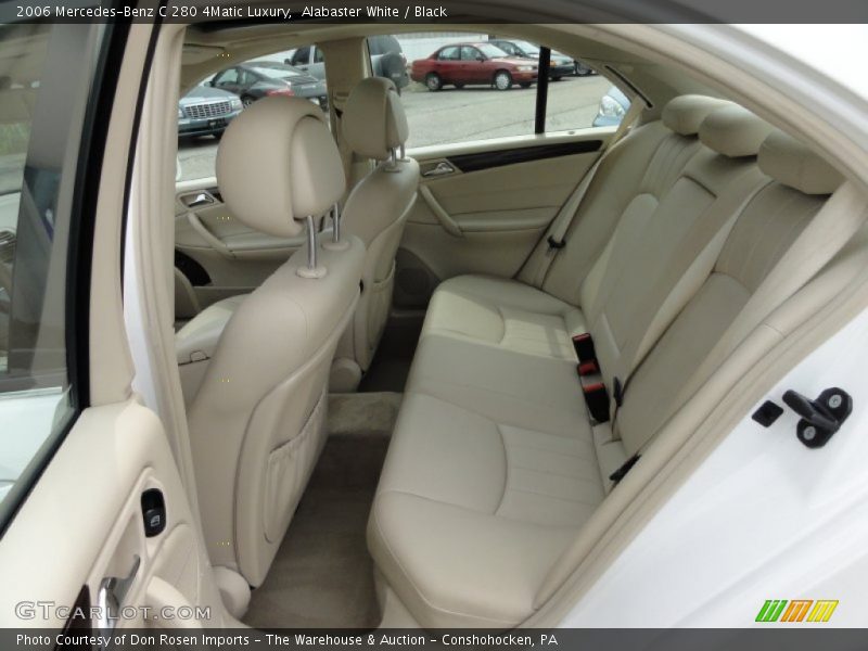 Alabaster White / Black 2006 Mercedes-Benz C 280 4Matic Luxury