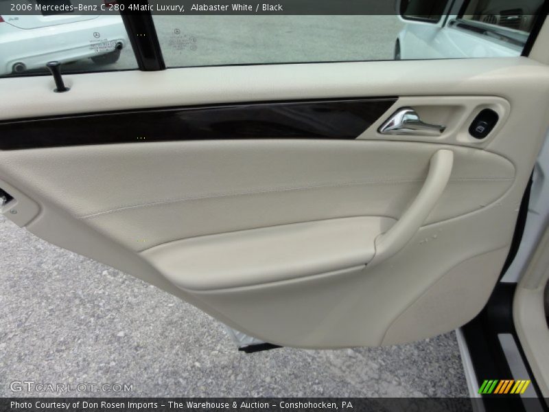 Alabaster White / Black 2006 Mercedes-Benz C 280 4Matic Luxury