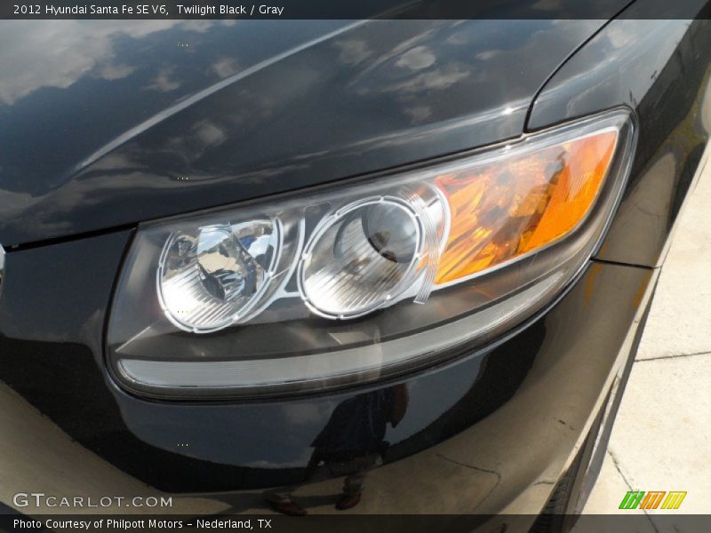 Twilight Black / Gray 2012 Hyundai Santa Fe SE V6