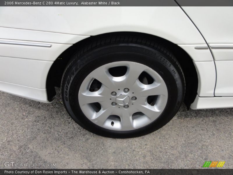 Alabaster White / Black 2006 Mercedes-Benz C 280 4Matic Luxury