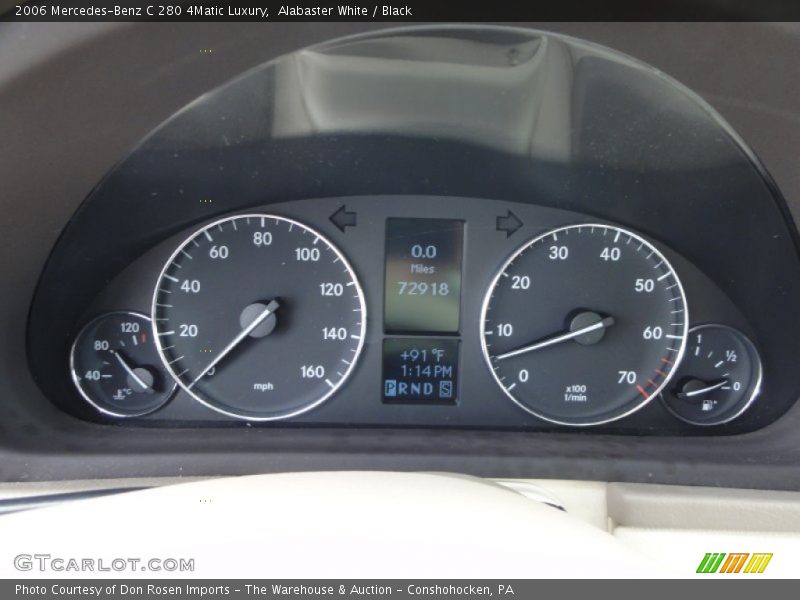 Alabaster White / Black 2006 Mercedes-Benz C 280 4Matic Luxury