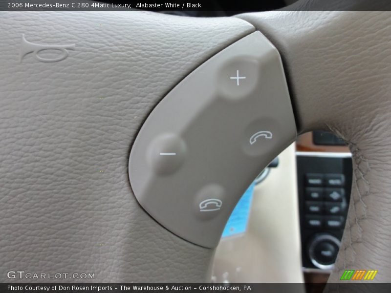 Alabaster White / Black 2006 Mercedes-Benz C 280 4Matic Luxury