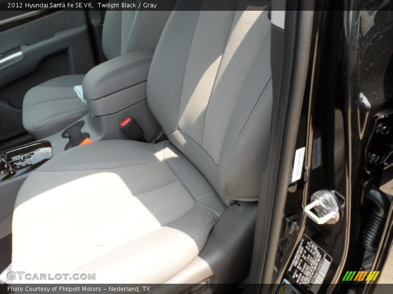 Twilight Black / Gray 2012 Hyundai Santa Fe SE V6