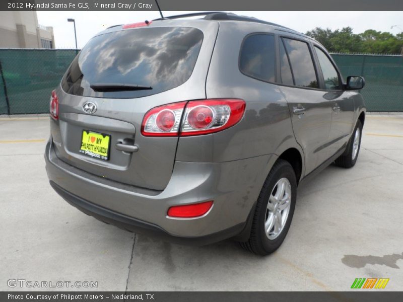Mineral Gray / Gray 2012 Hyundai Santa Fe GLS