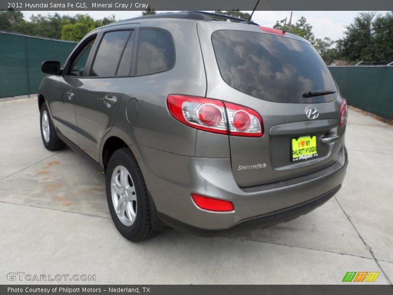 Mineral Gray / Gray 2012 Hyundai Santa Fe GLS