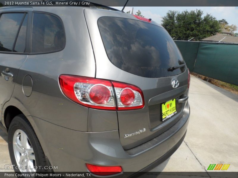 Mineral Gray / Gray 2012 Hyundai Santa Fe GLS