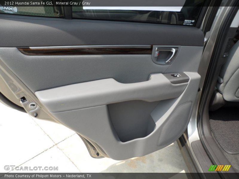 Mineral Gray / Gray 2012 Hyundai Santa Fe GLS